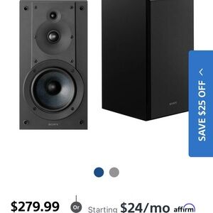 Sony Dual Black Portable Speaker